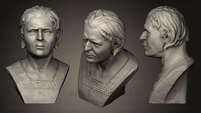 Busts and heads antique and historical (BUSTA_0549) 3D model for CNC machine